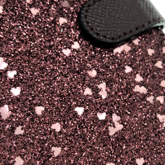 Purple Glittery Heart Phone Case Coach NIB Gift - Picture 7 of 16
